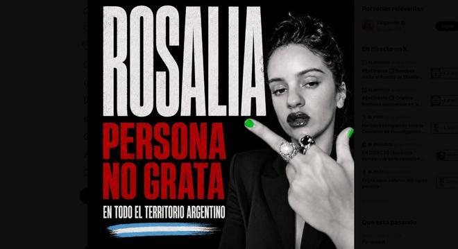 Rosalía la lía con Argentina: llamamientos al boicot y a la devolución de entradas para sus conciertos en Buenos Aires