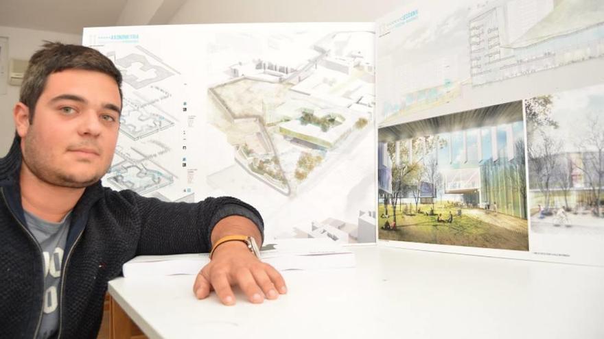 Un alumno diseña un edificio multiusos para la Politécnica en el cerro de San José