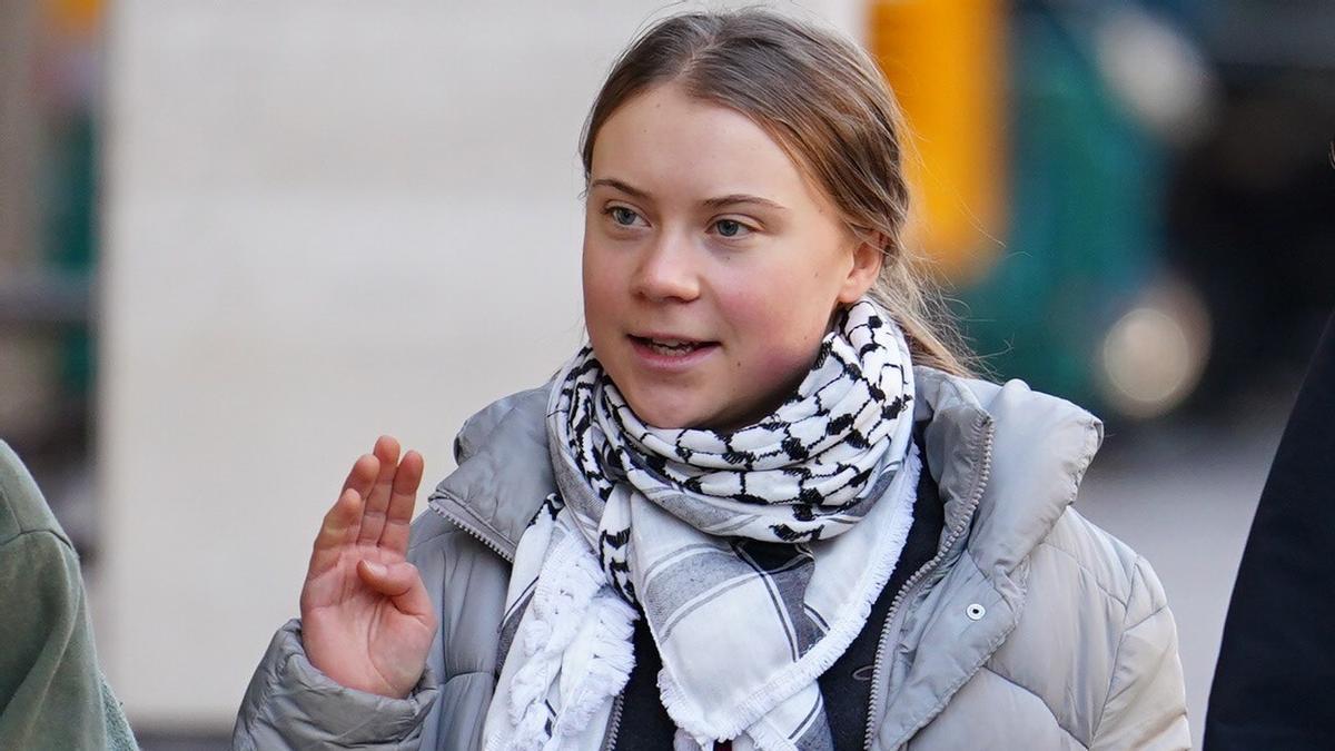 Greta Thunberg llega a su juicio en Londres