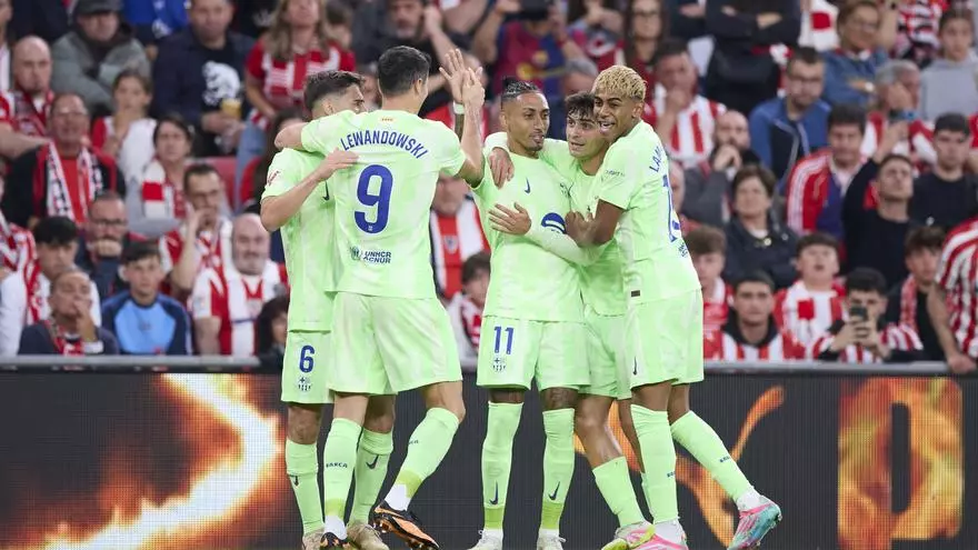 Resumen, goles y highlights del Athletic 0-3 Barcelona de la jornada 38 de LaLiga EA Sports