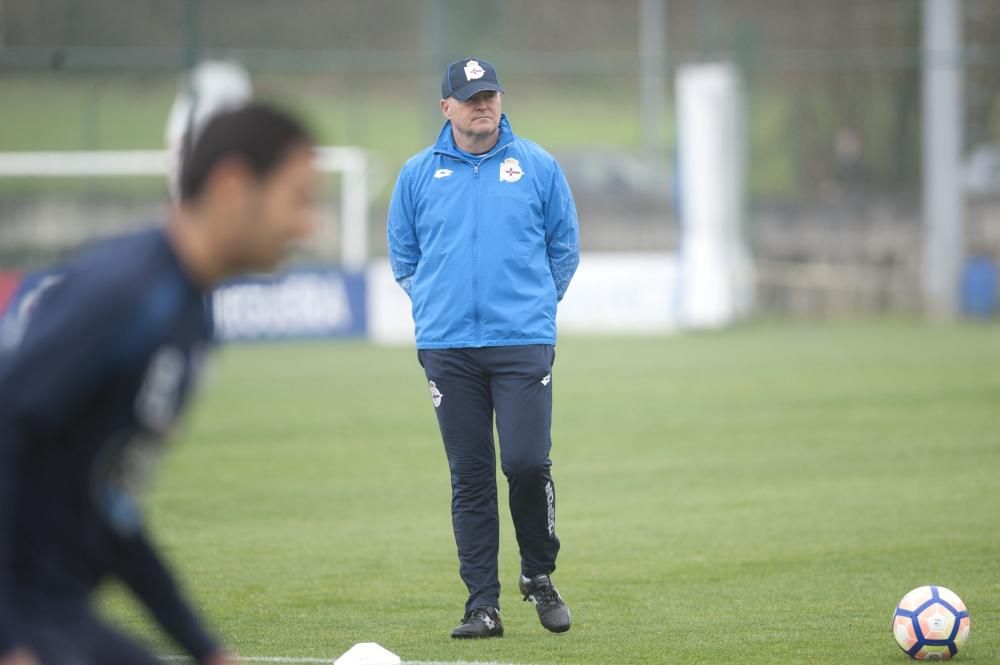 Entrenamiento del Deportivo en Abegondo