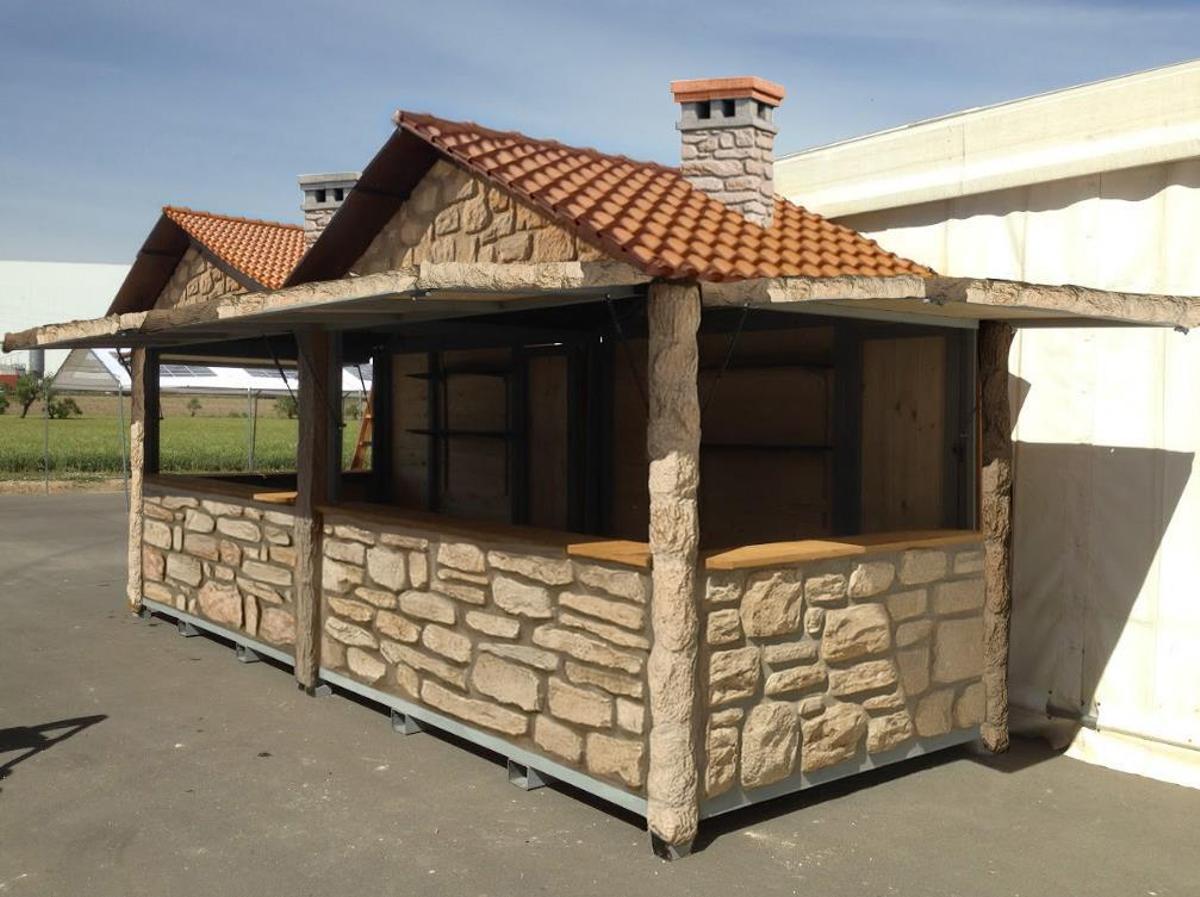 Así iban a ser las casetas del Poblado de Navidad de María Pita