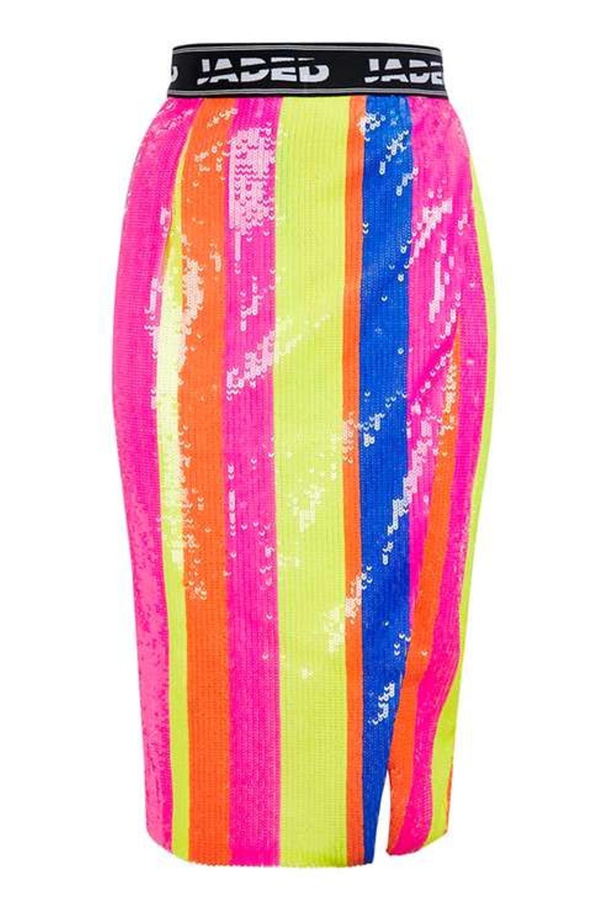 Faldas de lentejuelas para el día a día: multicolor de Topshop