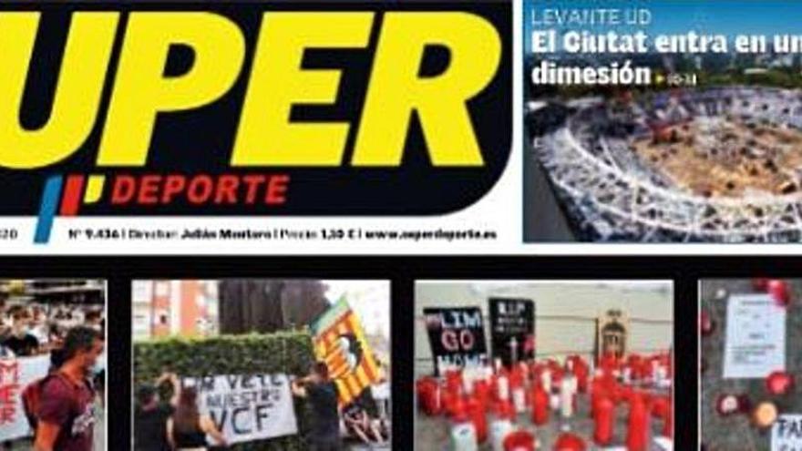 Esta es la portada de SUPER de este jueves