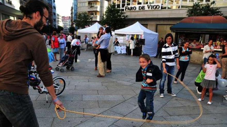 Francisco González en una actividad de Dobre Espacio. // Iñaki Abella