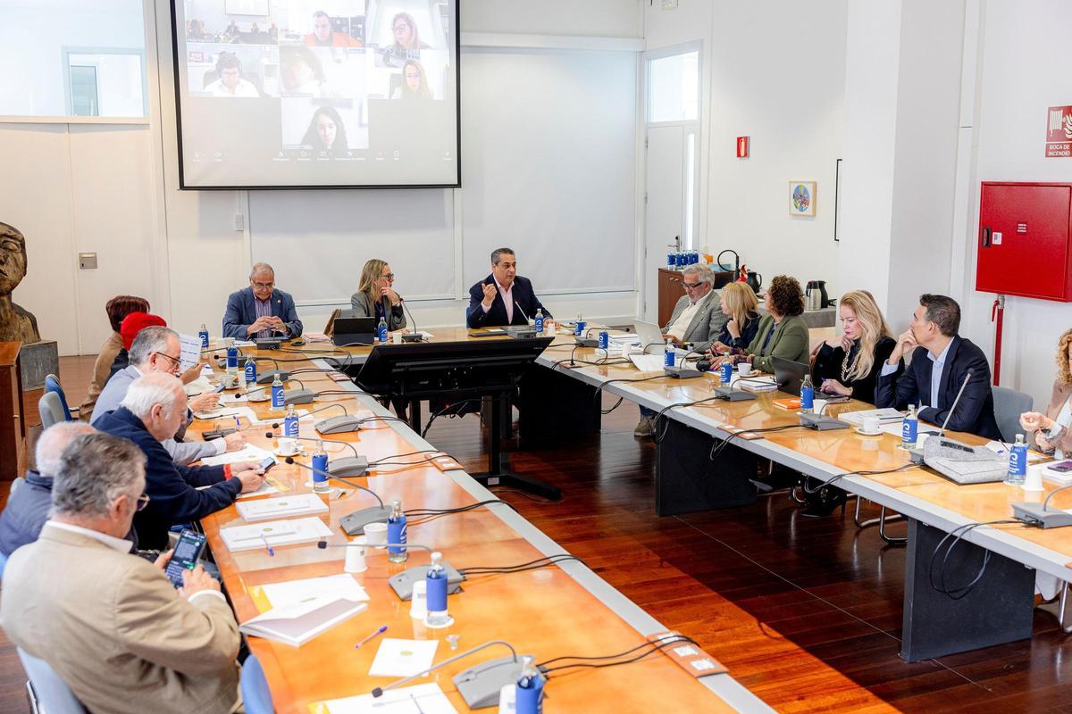 Imagen de la reunión del Consejo Social de la ULPGC