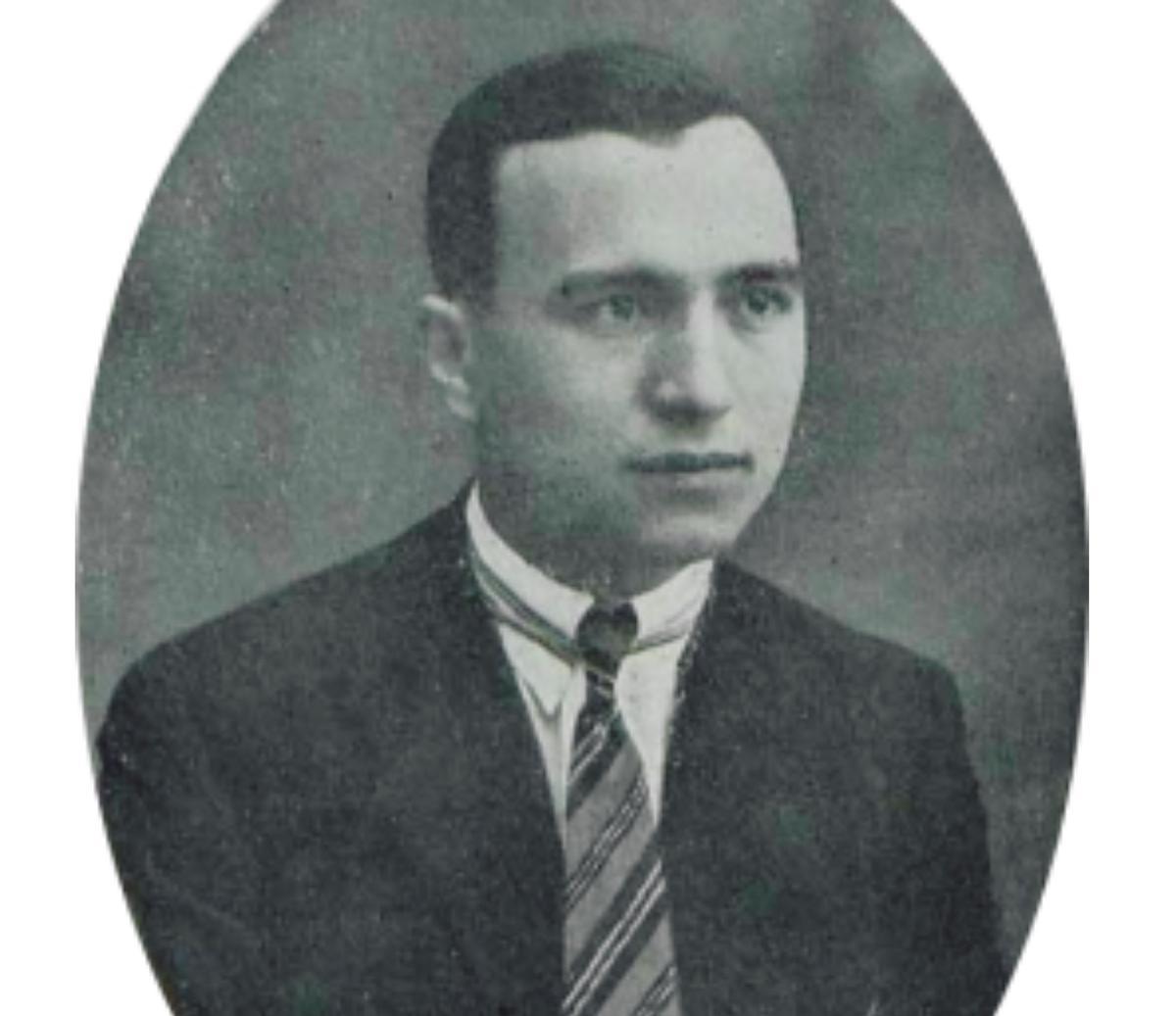 Almela i Vives en una imatge de joventut.