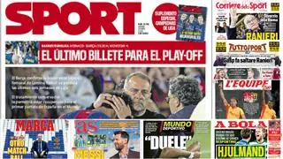La lesión de Lamine, presente todavía en las portadas de la prensa deportiva de hoy