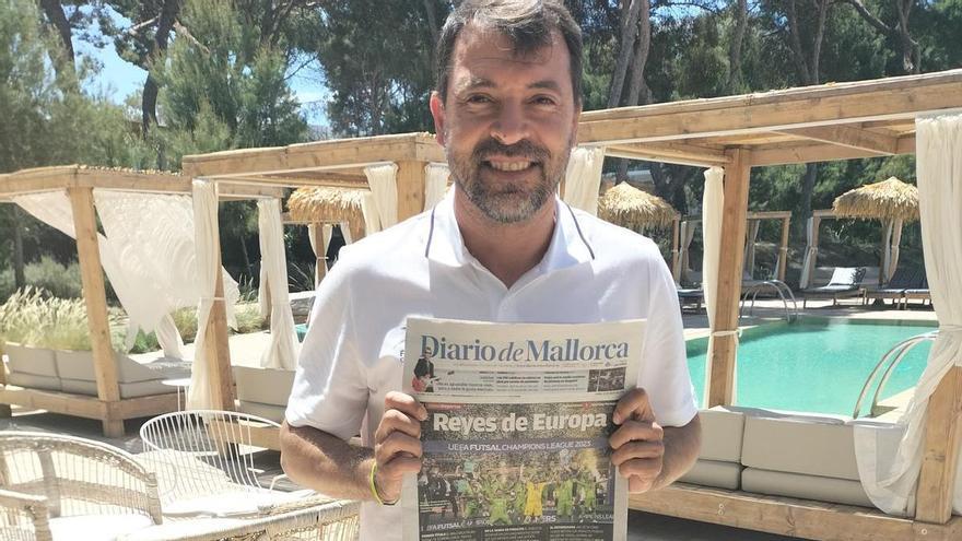 José Tirado, director general del Palma Futsal: «No sé cómo voy a pagar las primas, nunca pensé que ganaríamos la Champions»