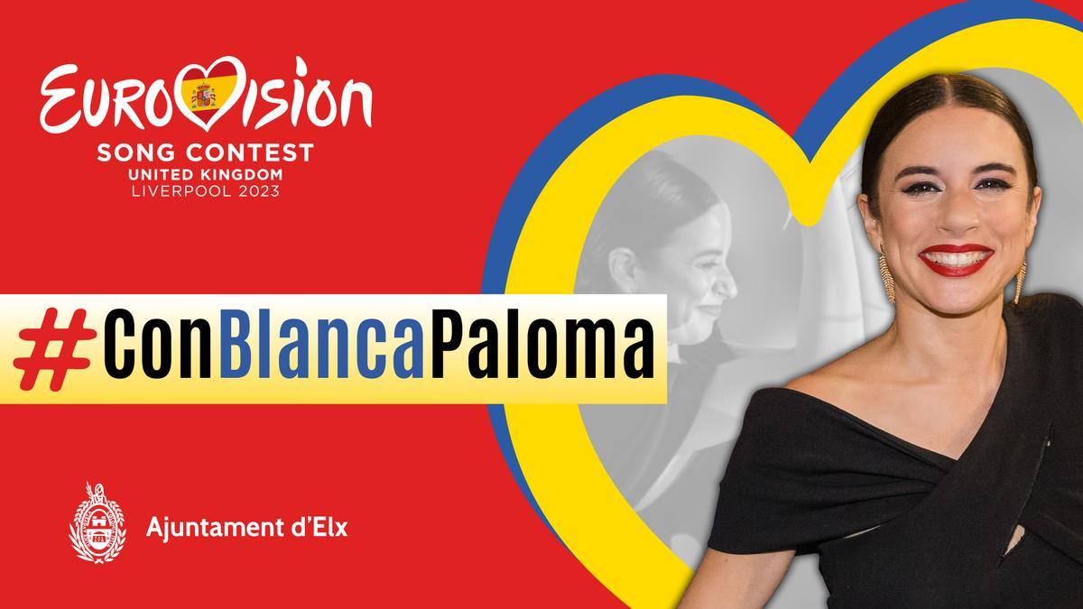Campaña de apoyo a Blanca Paloma realizada por el Ayuntamiento de Elche