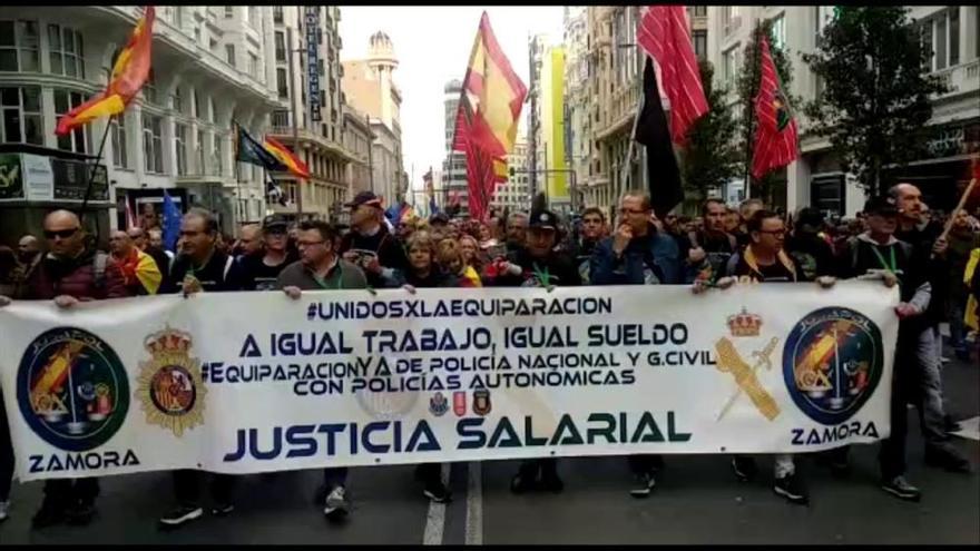 Zamoranos en la manifestación de Jusapol en Zamora