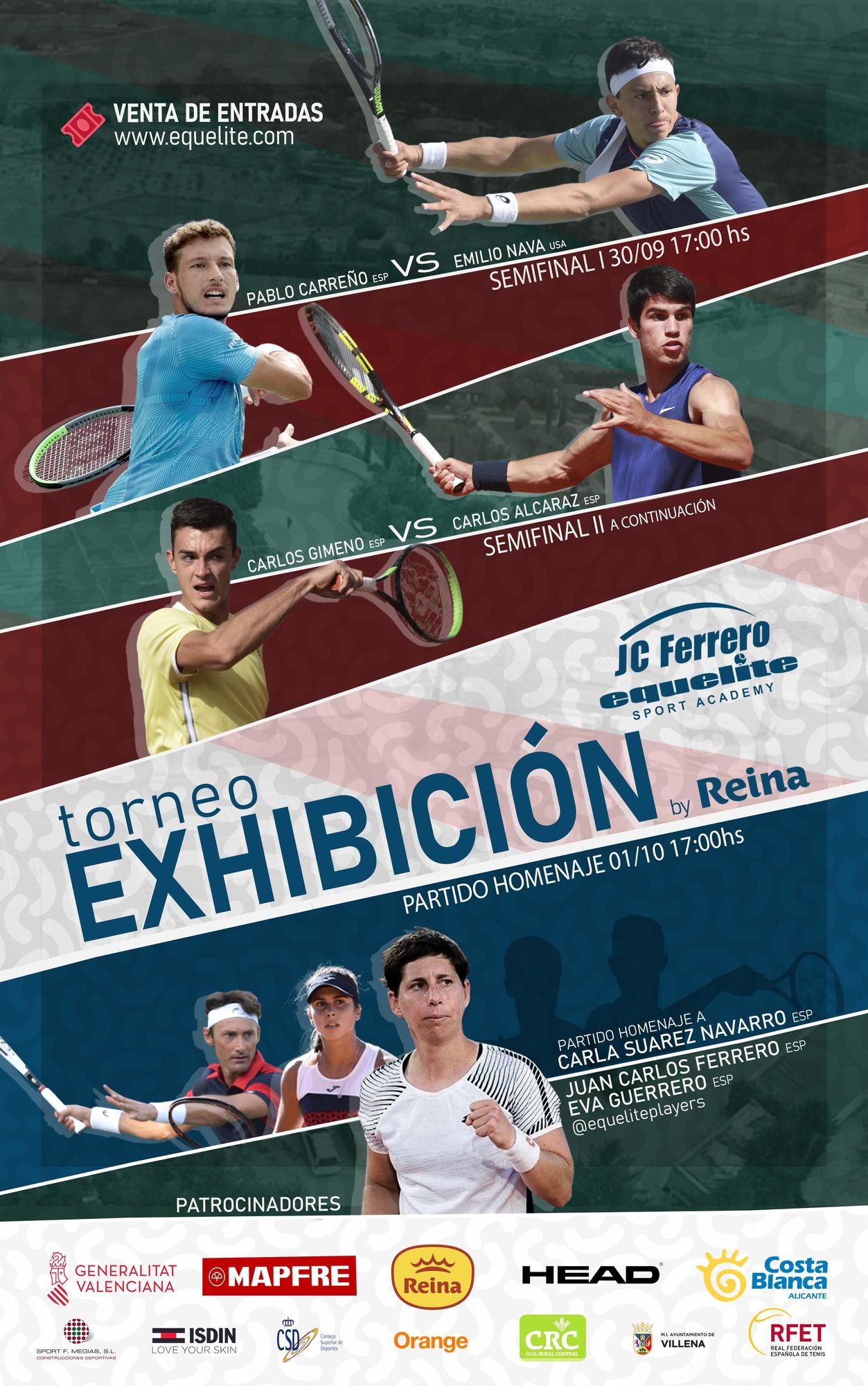 El cartel del torneo de exhibición