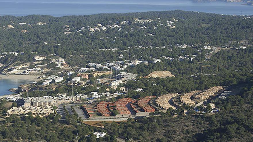 Vista aérea de una parte del municipio de Sant Josep