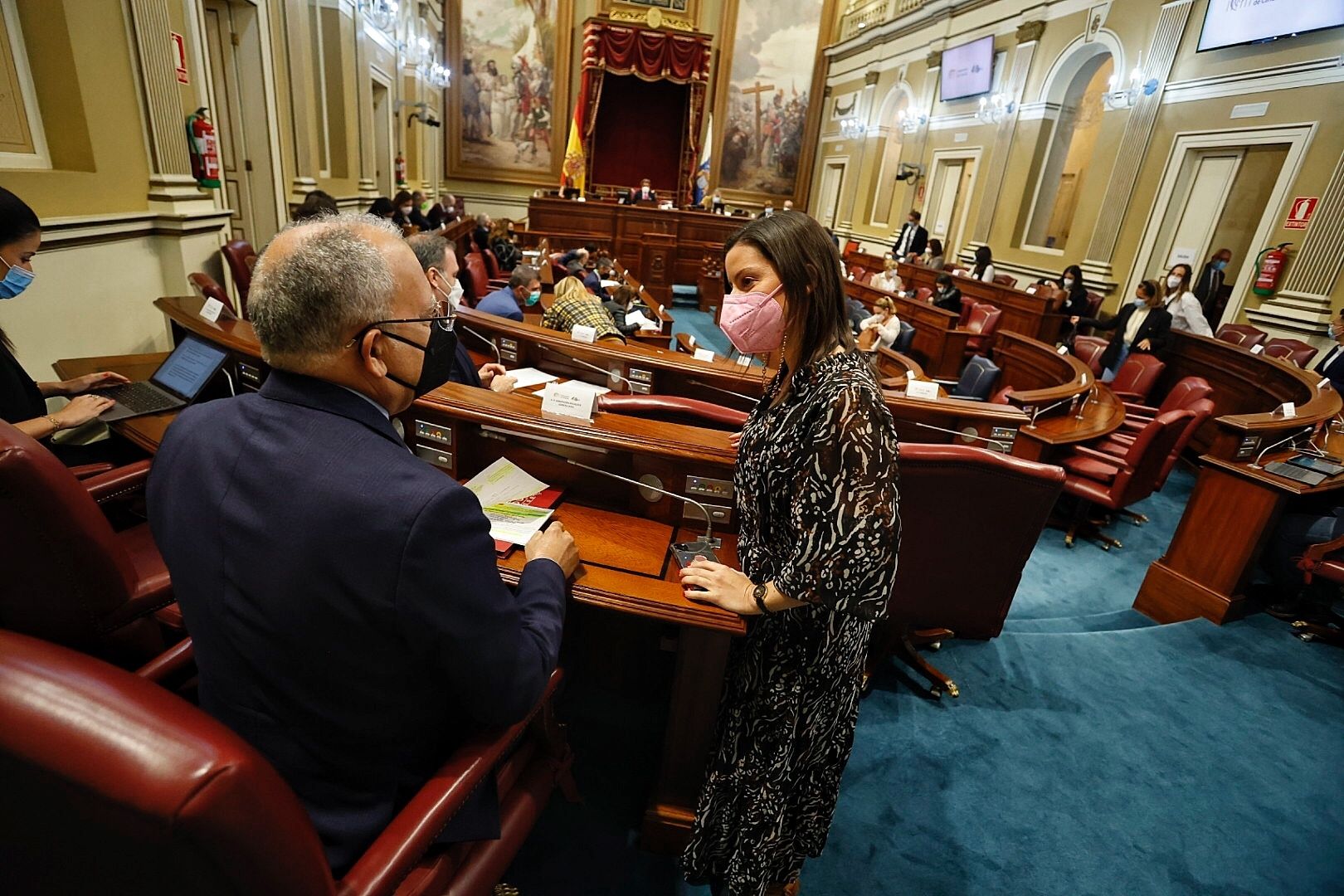 Pleno en el Parlamento de Canarias (9/2/21)