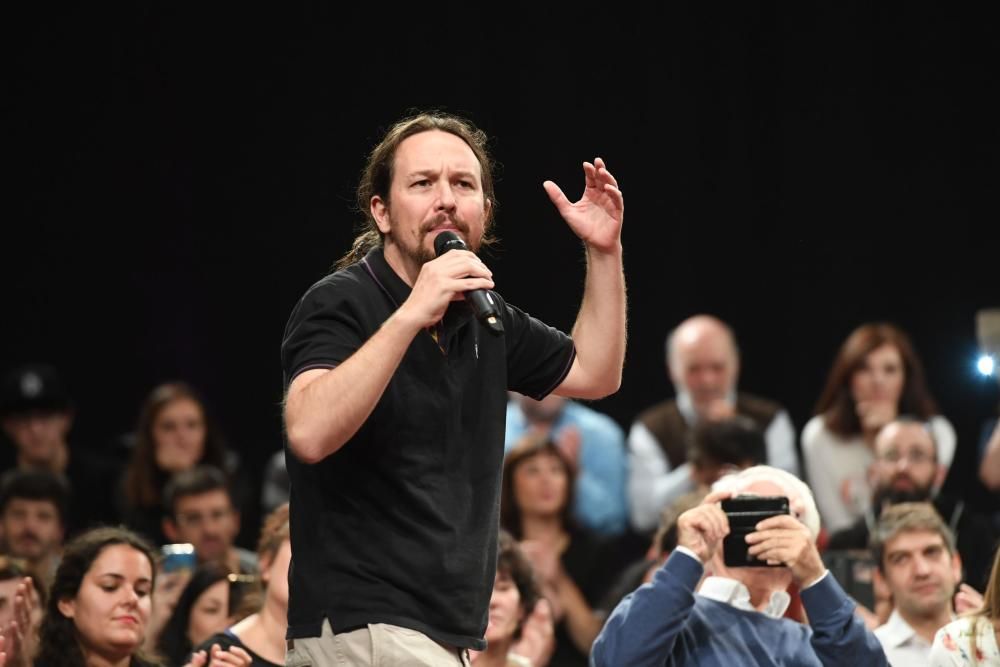 Mitin de Pablo Iglesias en A Coruña