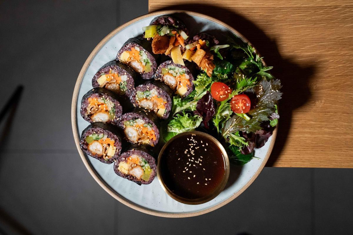 'Gimbap' de ternera del restaurante coreano Gyojasang.