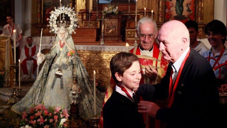 Antonio Martín Cabañas, durante un homenaje tributado a su persona