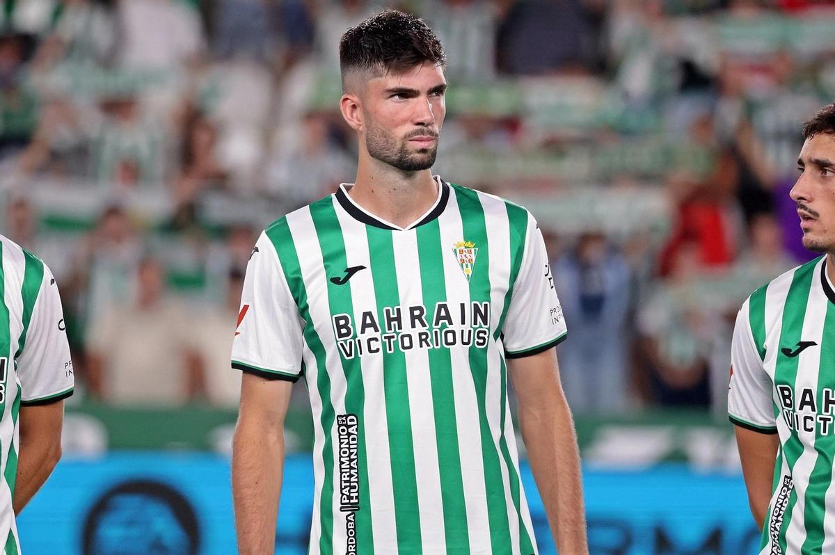 Theo Zidane, antes de un encuentro de este curso en El Arcángel.