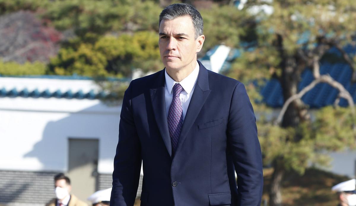 Pedro Sánchez, durante su visita a Corea del Sur. EFE