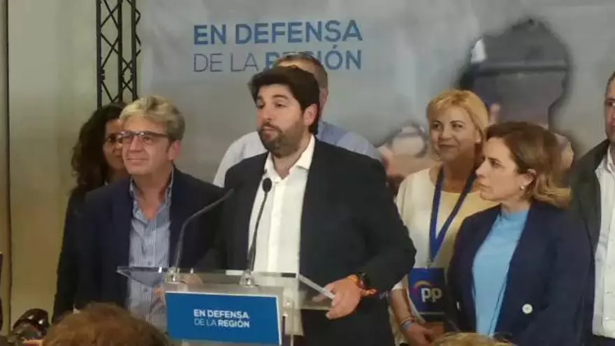 López Miras: "Tomamos nota del resultado electoral"