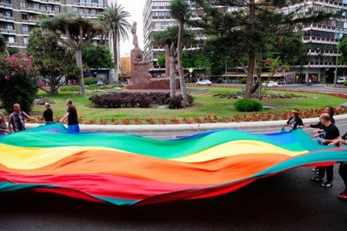 Concentracion del Orgullo LGTB en Las Palmas de GC