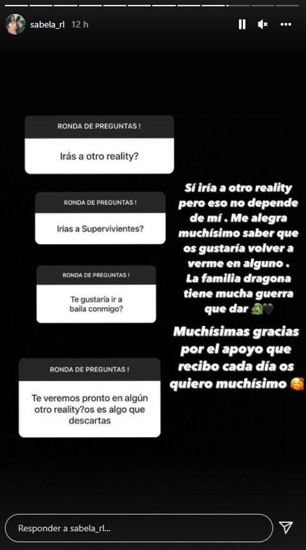 Sabela ('La isla de las tentaciones') continúa con los rumores de otro reality