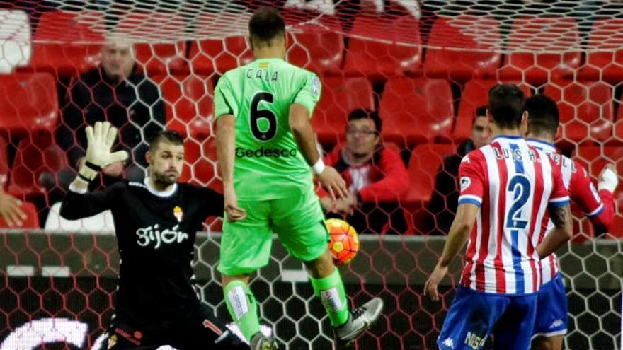 El Getafe gana en dos minutos al Sporting en Gijón