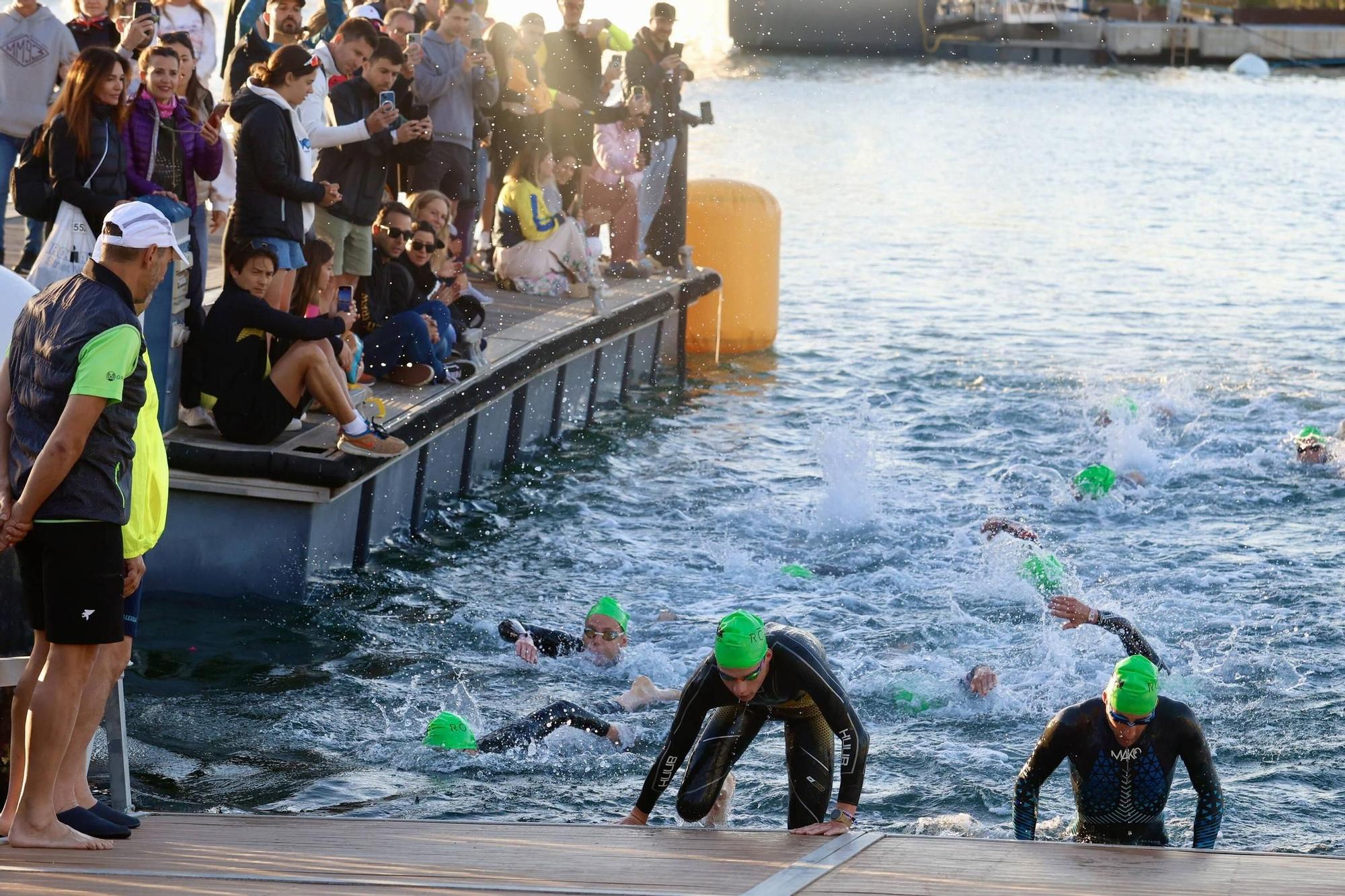 Así ha sido la prueba de natación del Ironman 70.3 en Valencia