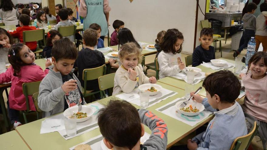 Comedor escolar del colegio de Campolongo