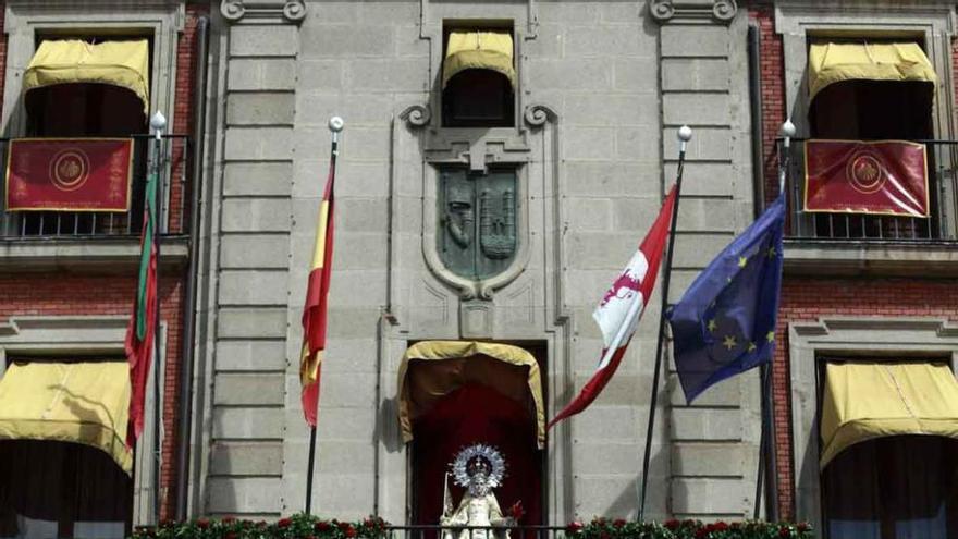 La Virgen de la Concha en una pasada fiesta del Corpus.