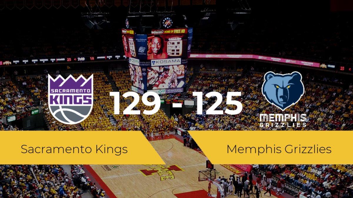 Sacramento Kings se lleva la victoria frente a Memphis Grizzlies por 129-125