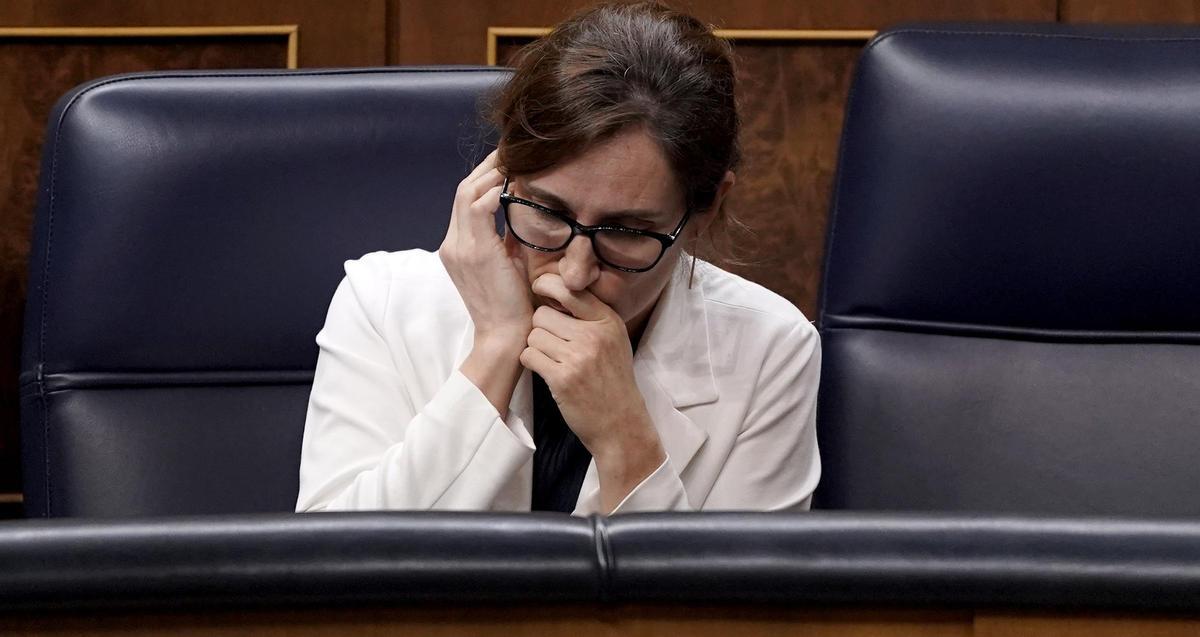 Mónica García. Sesión de control al Gobierno en el Congreso de los Diputados.