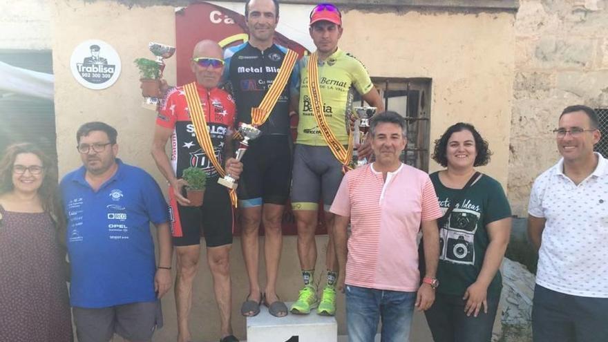 Los tres nuevos campeones de Balears, Rafael Maldonado, François Brunot y Jaime Moncadas.