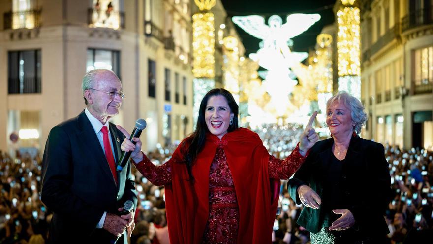 Diana Navarro, maestra de ceremonias del encendido de las luces de Navidad