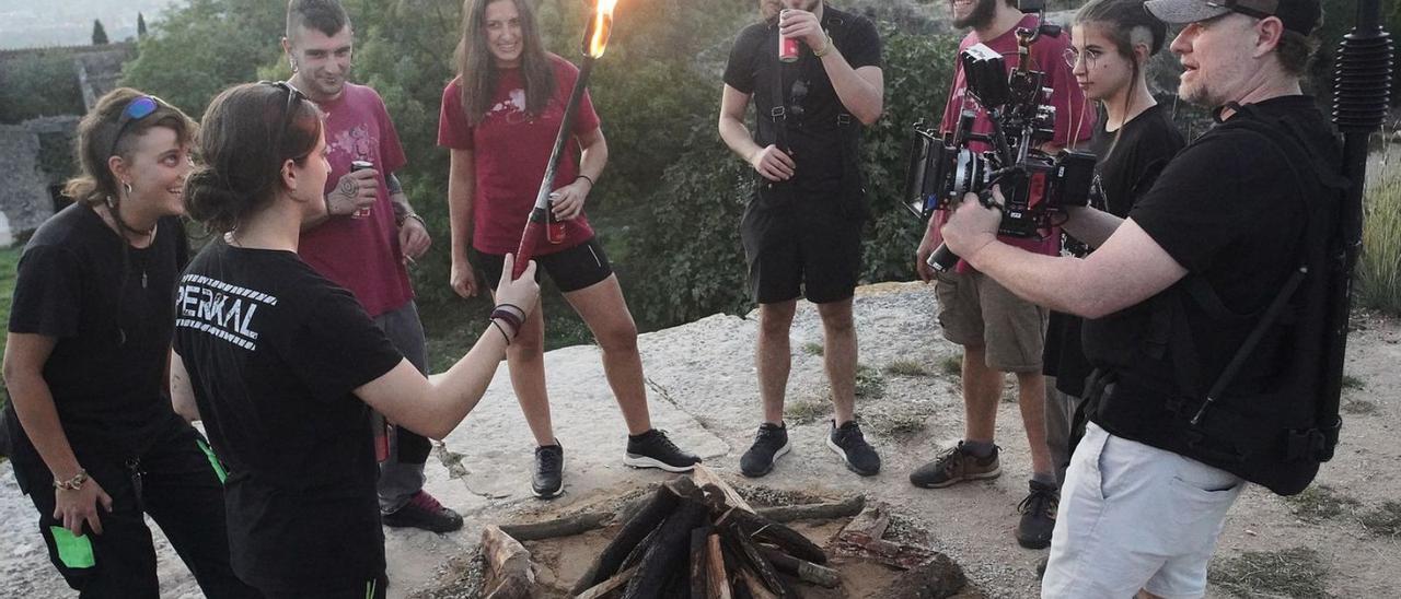 El rodatge del documental va començar ahir pels voltants de Montjuïc. | MARC MARTÍ