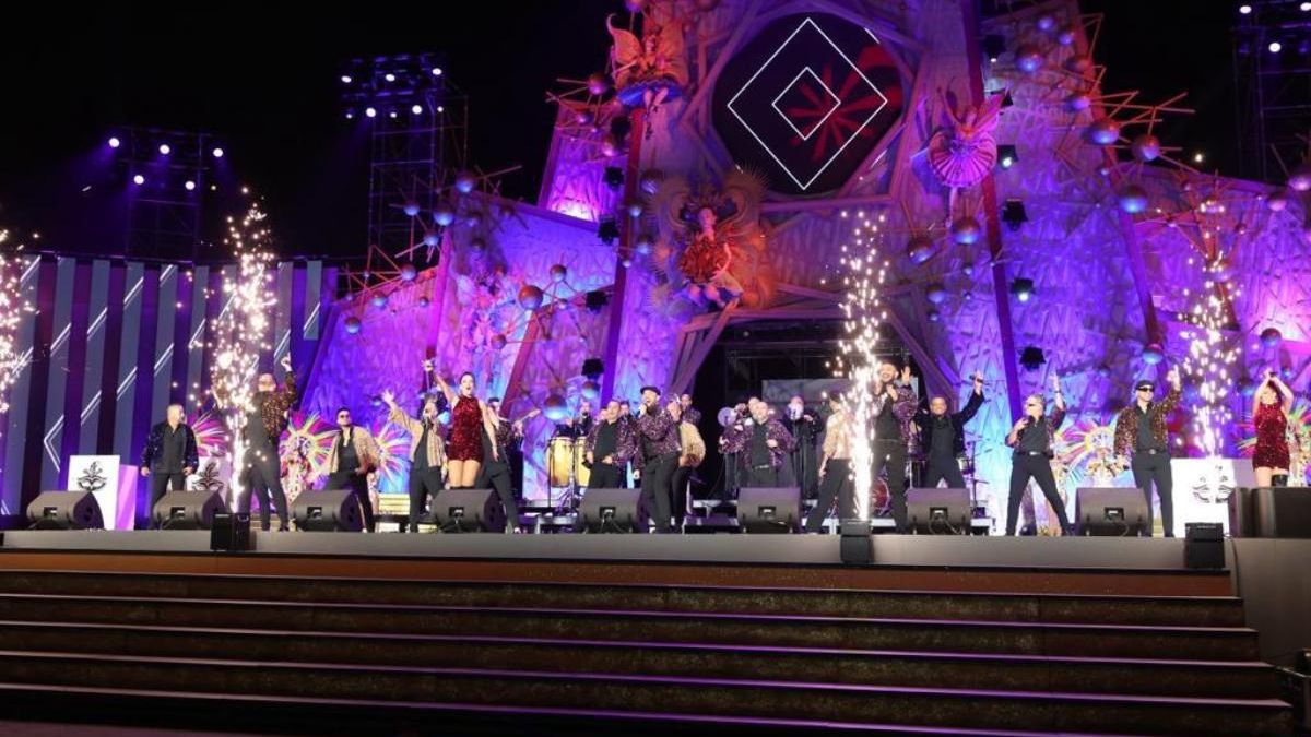 Actuación de Armonía Show, la de Miguel, en 2024.