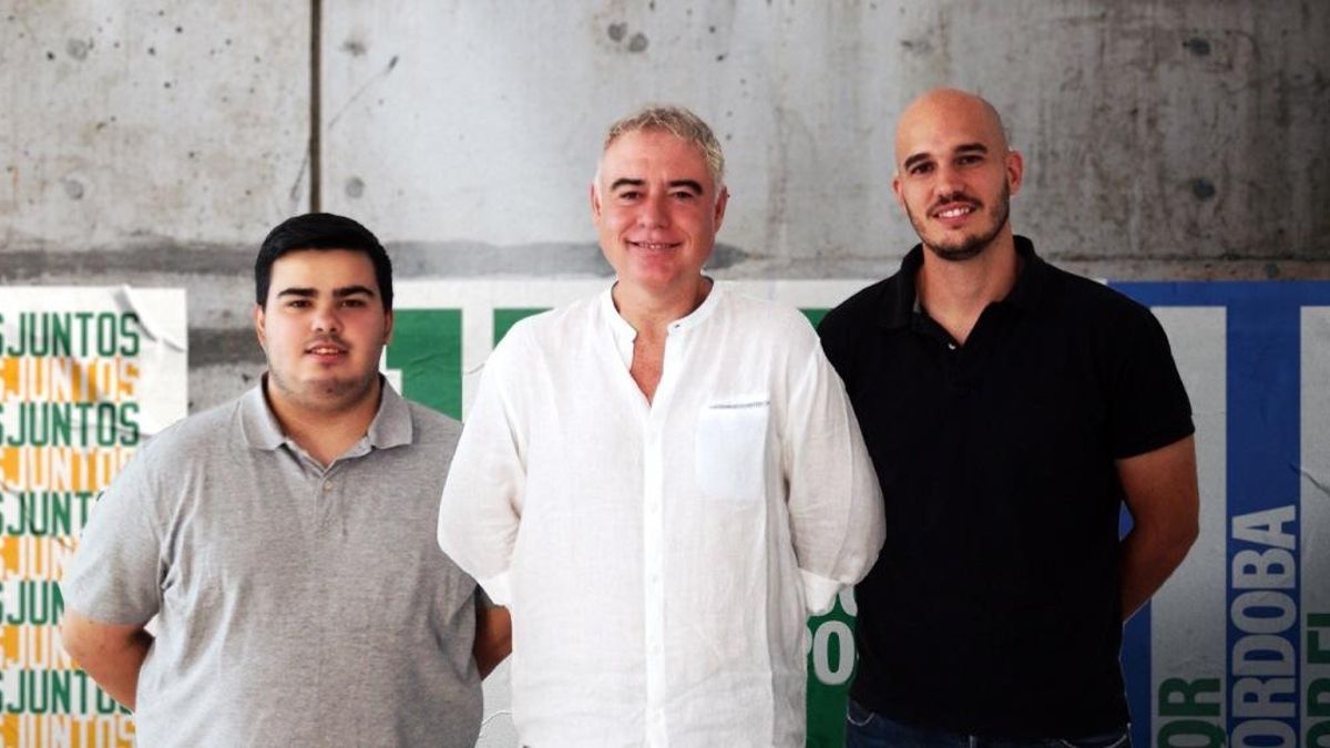 Manuel Figueroa, Miguel Ángel Luque e Ignacio Pastor, en la presentación del cuerpo técnico del Coto Córdoba.