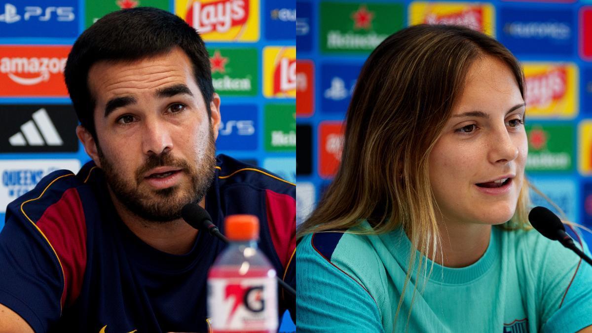 Pere Romeu y Carla Julià en rueda de prensa