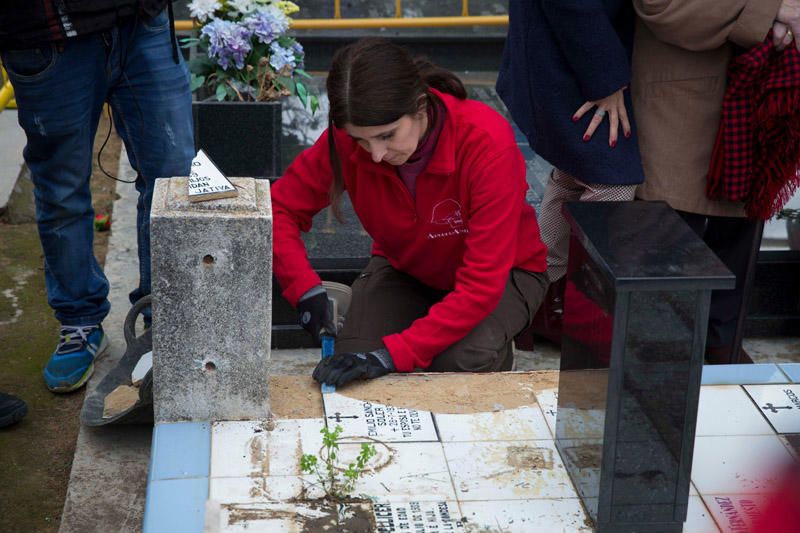 Exhumaciones de la fosa 22 del cementerio de Paterna