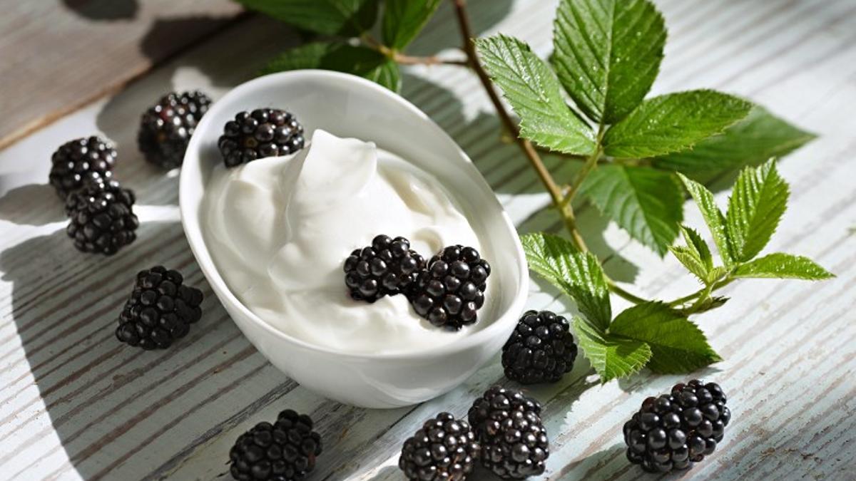 Yogur y moras, dos de los alimentos que debes comer a diario