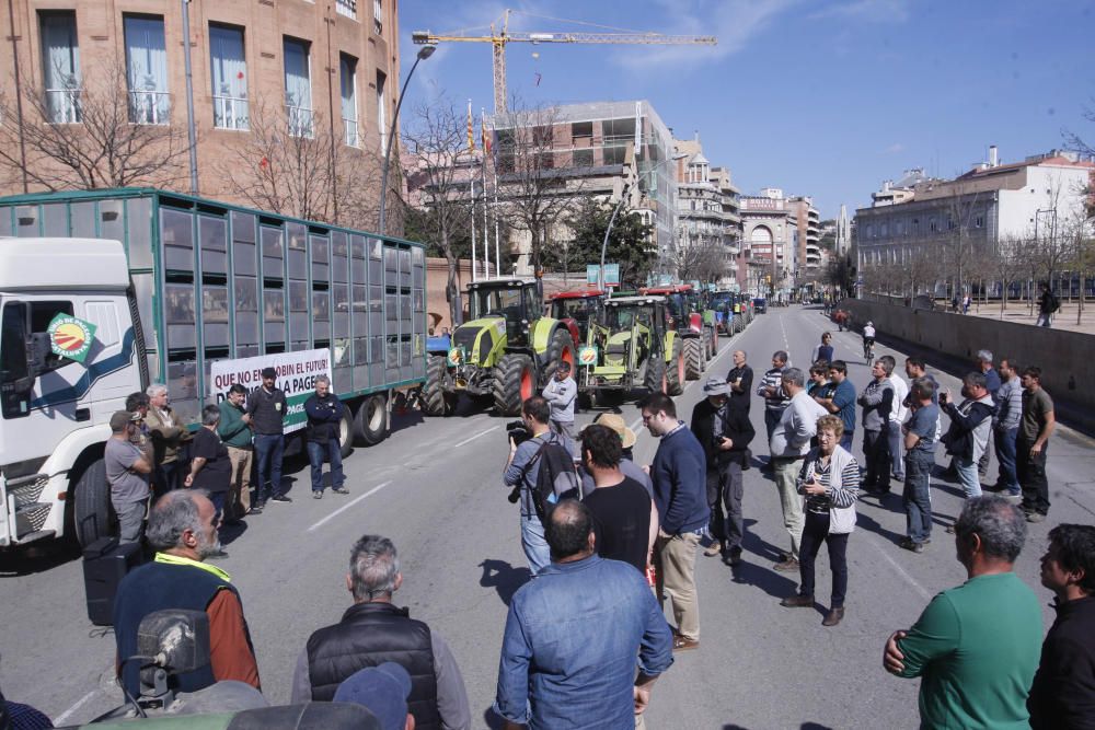 Tractorada a Girona per reclamar millores en la PAC