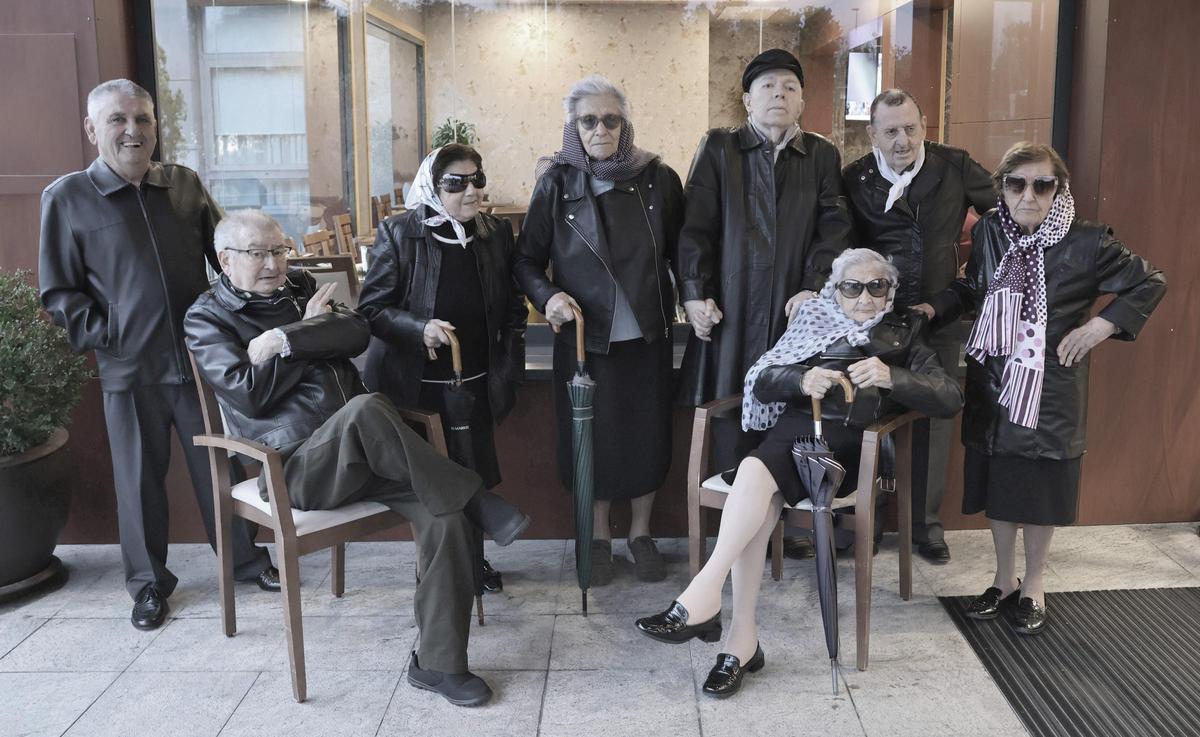 Imagen de abril, la chaqueta de cuero (años 40)