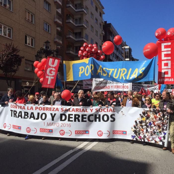 Manifestación del Primero de Mayo en Oviedo