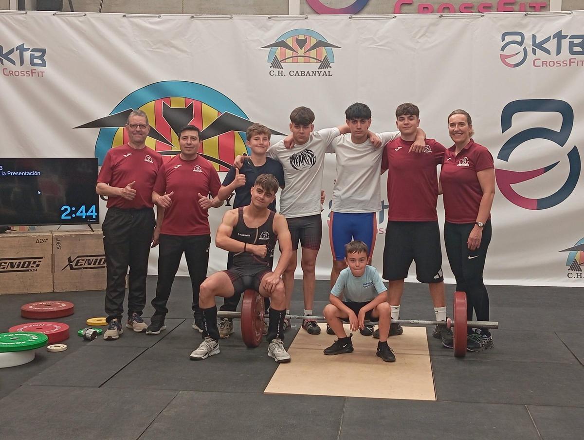 Equipo masculino, en la Jornada de Liga.