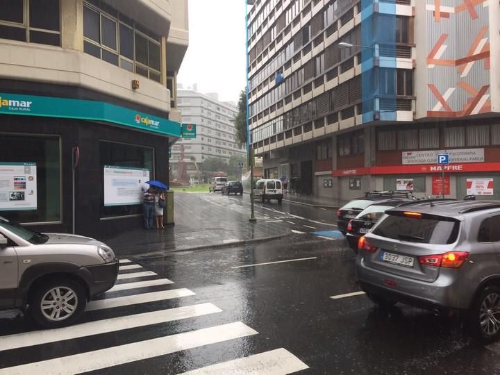 La tromba de agua, en la zona del Puerto