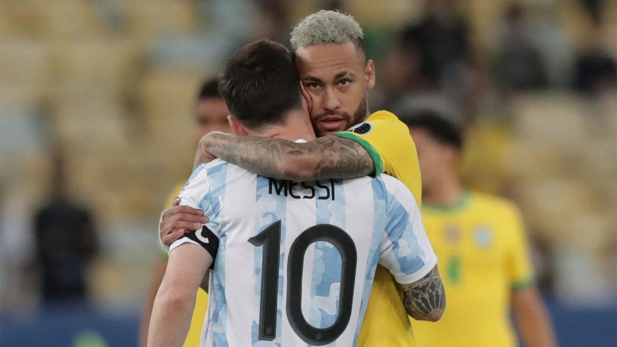 Messi y Neymar se enfrentaron por última vez en la final de la Copa América