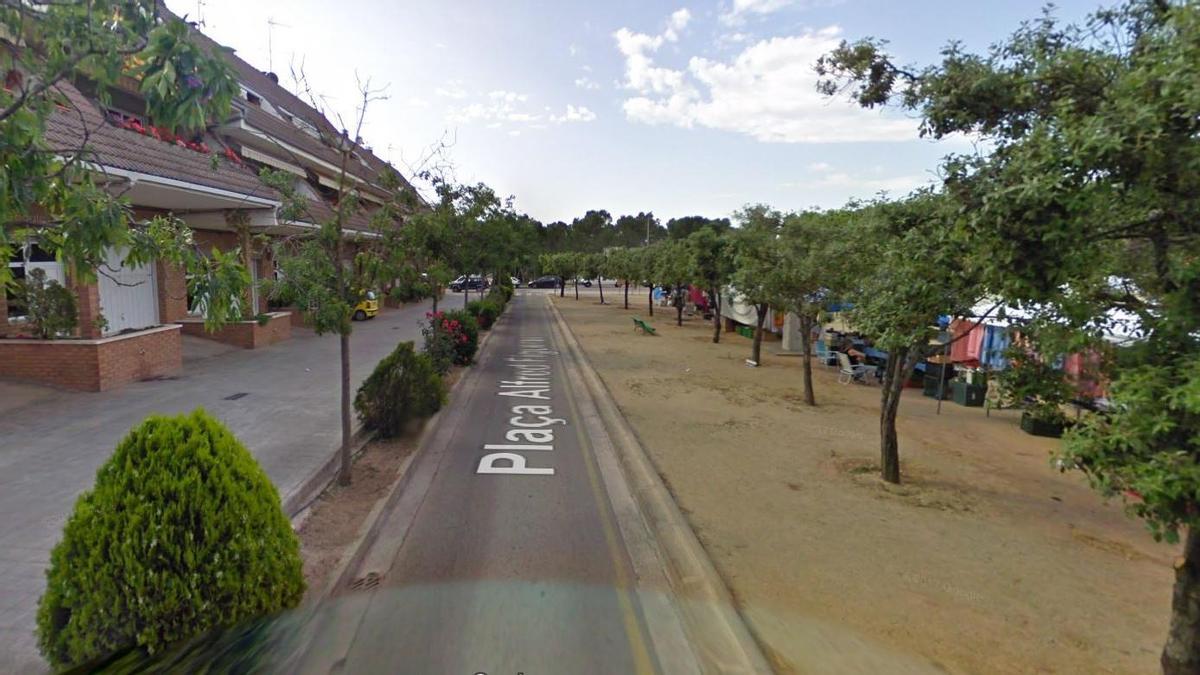 La plaça Alfons Figueras de Sant Fruitós de Bages