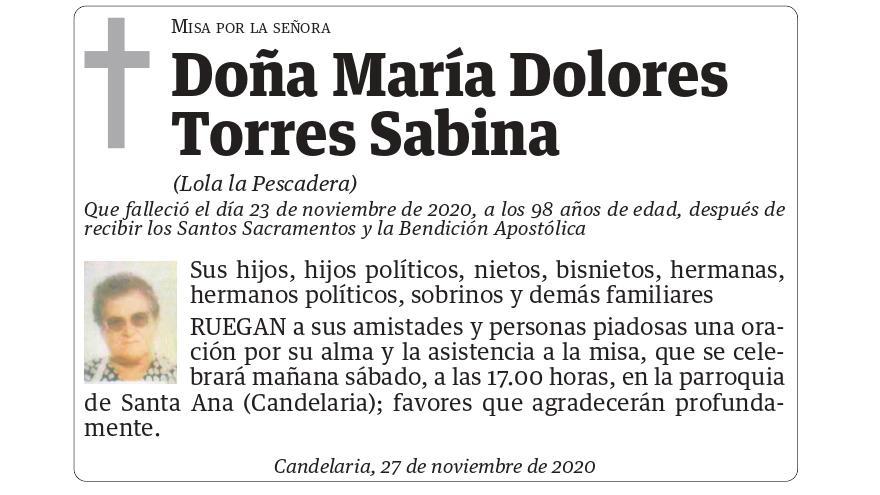 María Dolores Torres Sabina