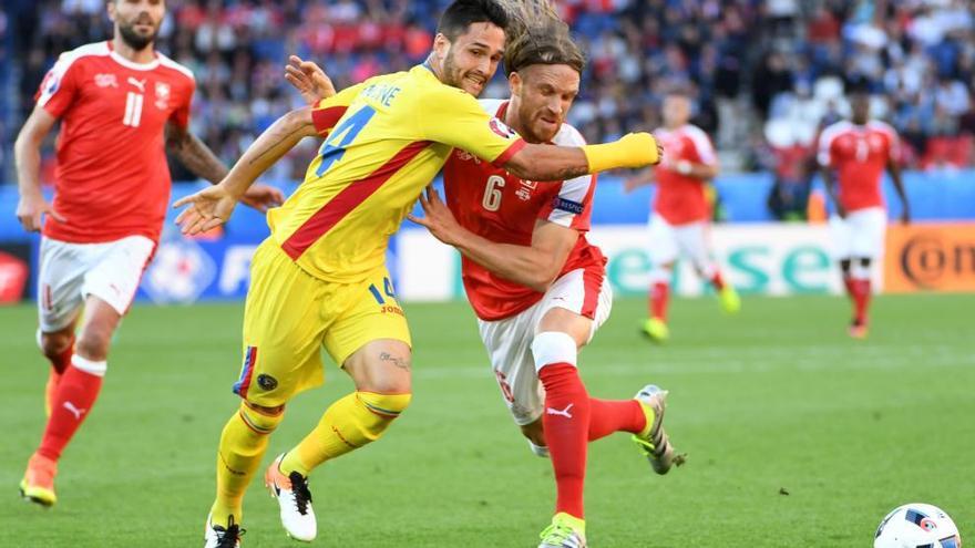 Andone, en un partido con Rumanía de la pasada Eurocopa.