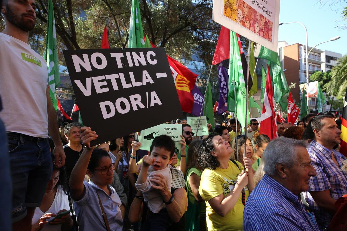 Manifestación para pedir más recursos para la escuela inclusiva